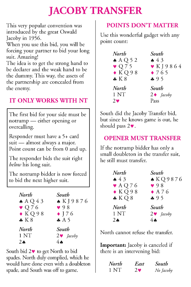 Sample Bridge Lessons